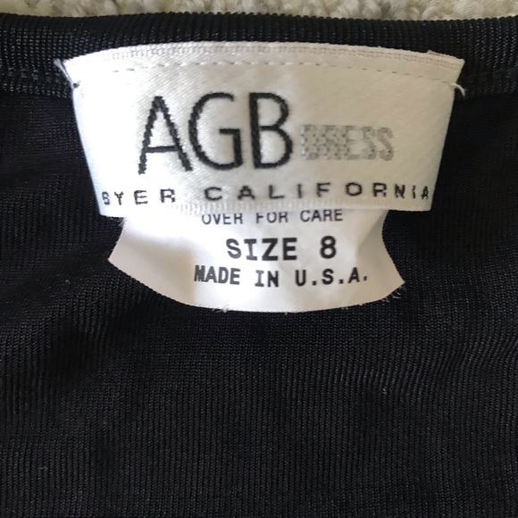 Byer Black Patterned Knee Length Dress Size Small - Picture 2 of 3